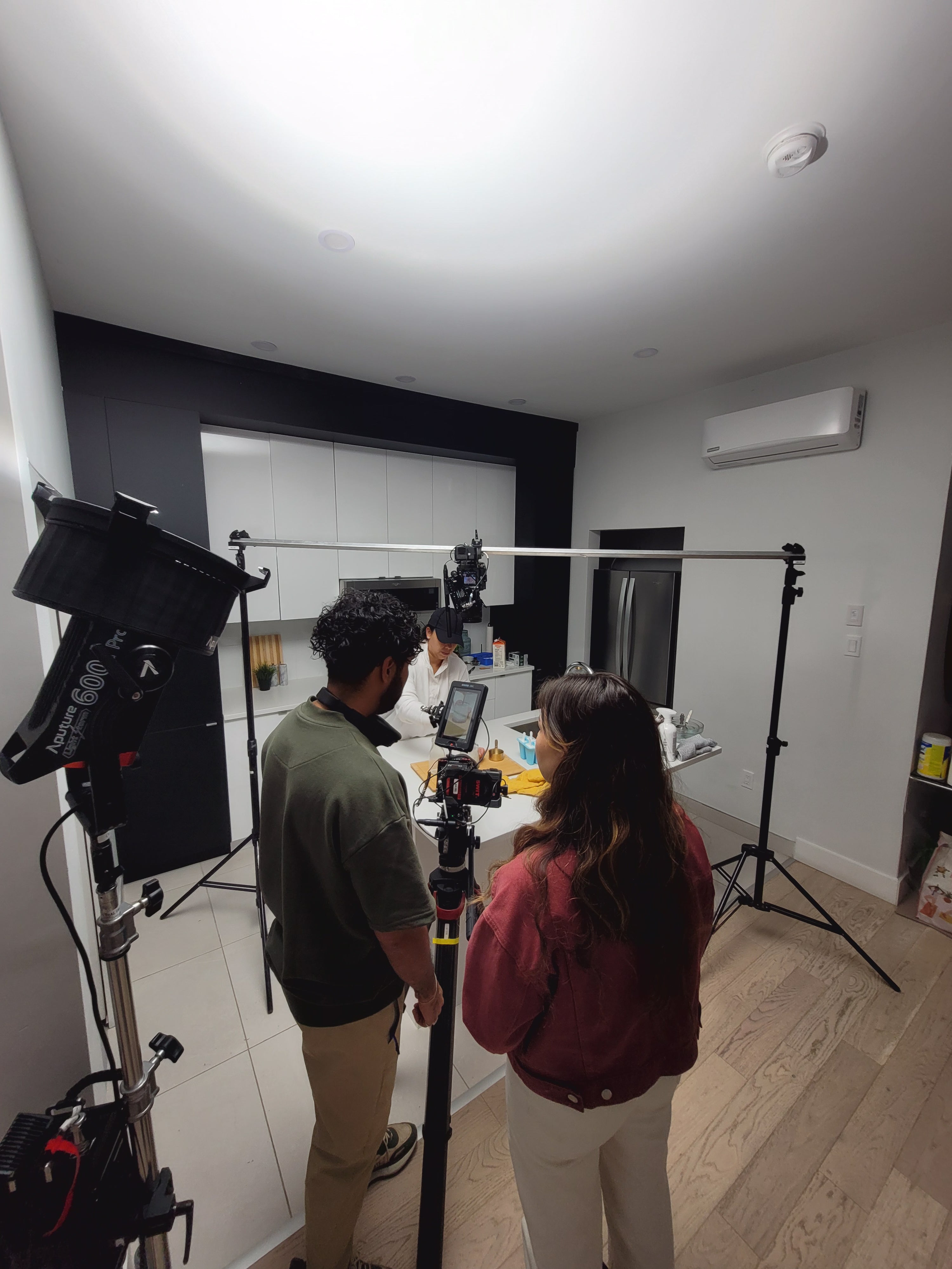 Behind the scenes: lighting adjustment